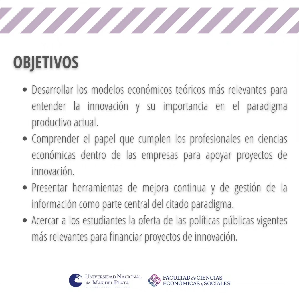 FCEyS (@fceys) on Twitter photo ❕️Nuevo Curso de Posgrado
🔶️ Innovación para Pymes. Hacia un nuevo paradigma de la empresa.
➡️ Para más información escribinos a posgreco@mdp.edu.ar o ingresa a
eco.mdp.edu.ar/innovacionpymes
🔷️ No arancelado
#formaciónacadémica
#posgrado ❕️Nuevo Curso de Posgrado
🔶️ Innovación para Pymes. Hacia un nuevo paradigma de la empresa.
➡️ Para más información escribinos a posgreco@mdp.edu.ar o ingresa a
eco.mdp.edu.ar/innovacionpymes
🔷️ No arancelado
#formaciónacadémica
#posgrado