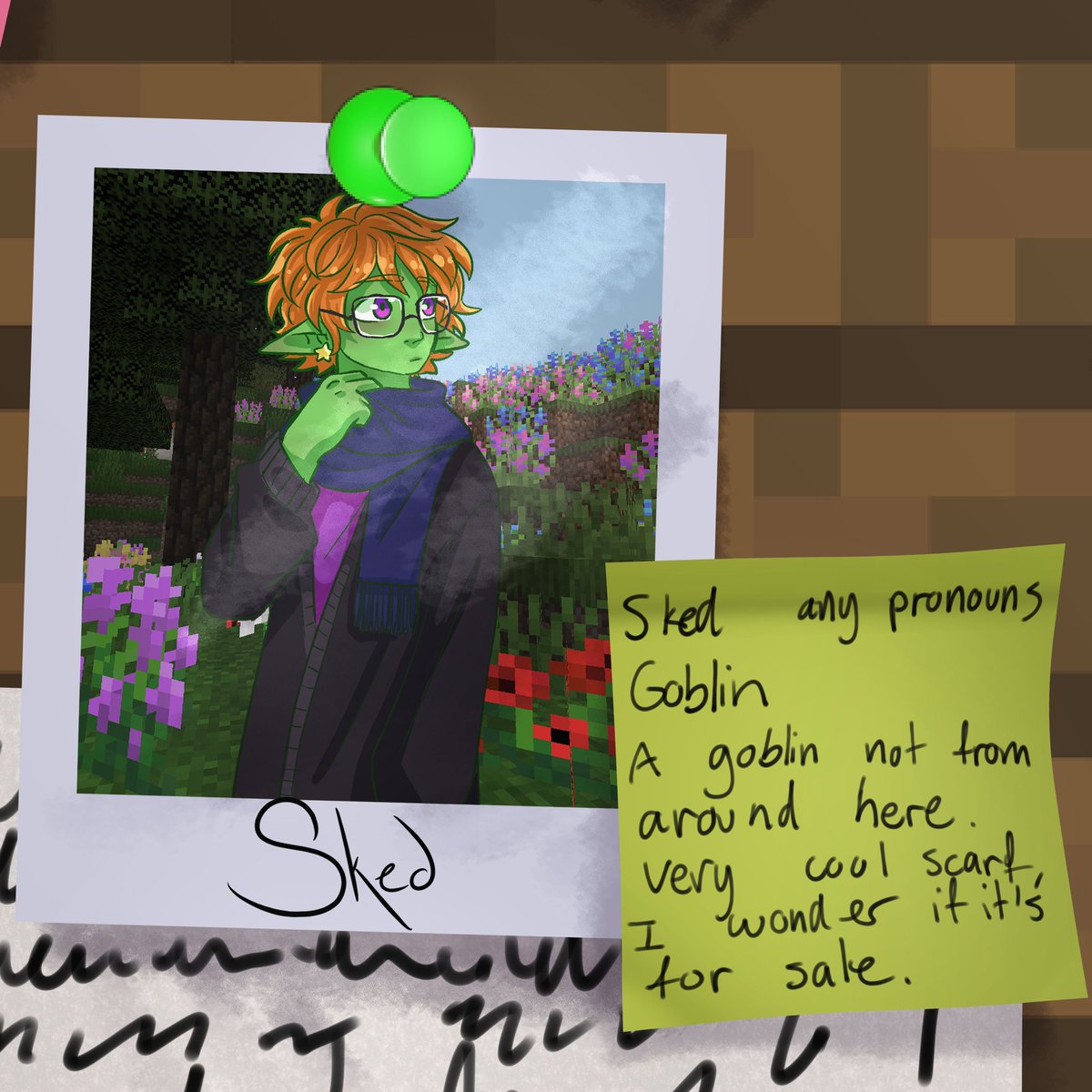 ExpertiseServer's tweet photo. Introducing to Expertise, Sked!
Sked is played by Sked (Sked | Any pronouns), which can be found on Tumblr @ sked-underscore!
[art by @M3lTh3Gh0st] #ExpertiseSMP https://t.co/Ai2rCme3Rt