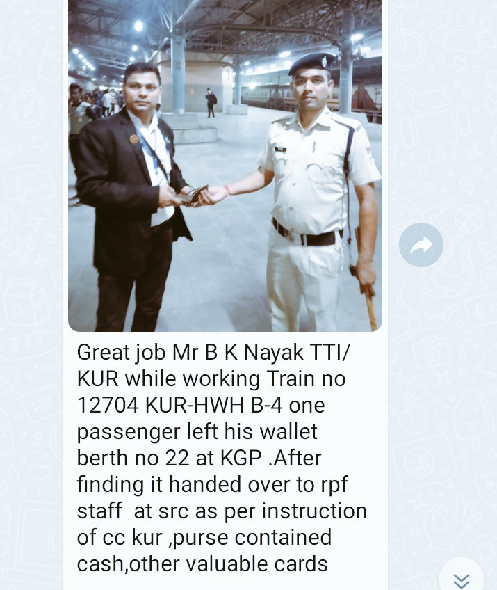 Great job by Kur Divn Checking staff Mr B K Nayak Tti Kur 👏👏👏👏👌👌👌👌
@DRMKhurdaRoad @irtcso @RailKarmYOGI_TC 
@RailMinIndia