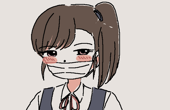 「」|⌒ ⌢のイラスト