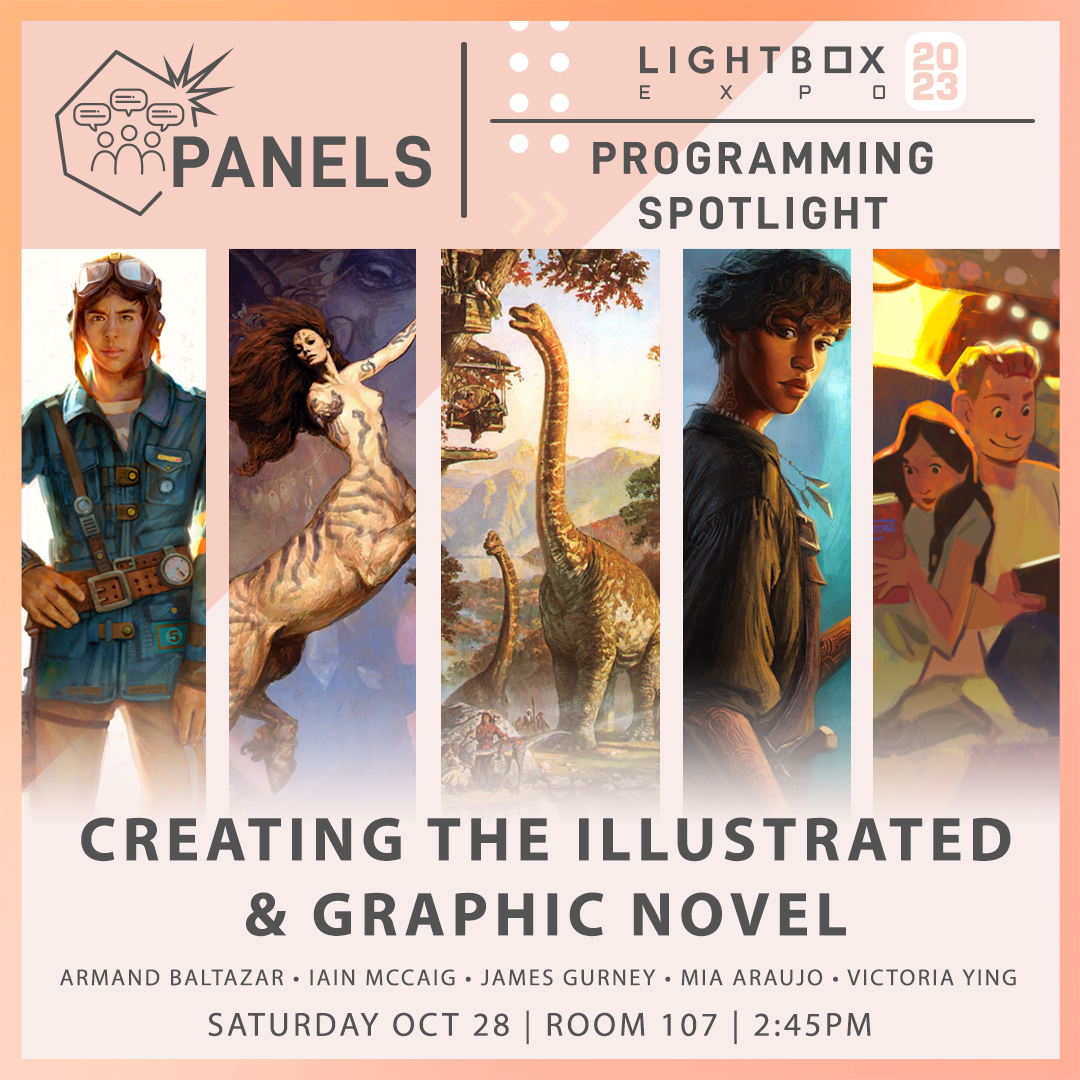 I’m beyond excited to be amongst these fantastic storytellers and artists, and I hope you’ll come to see us at Lightbox Expo!! #lightboxexpo