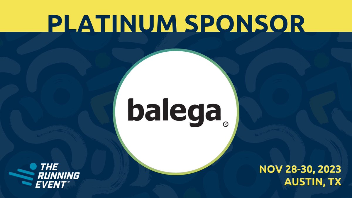 Thank you to @balega, a #TRE23 Platinum Sponsor! Find Balega at Booth 1521 in The Running Event 2023 exhibit hall: balega.com