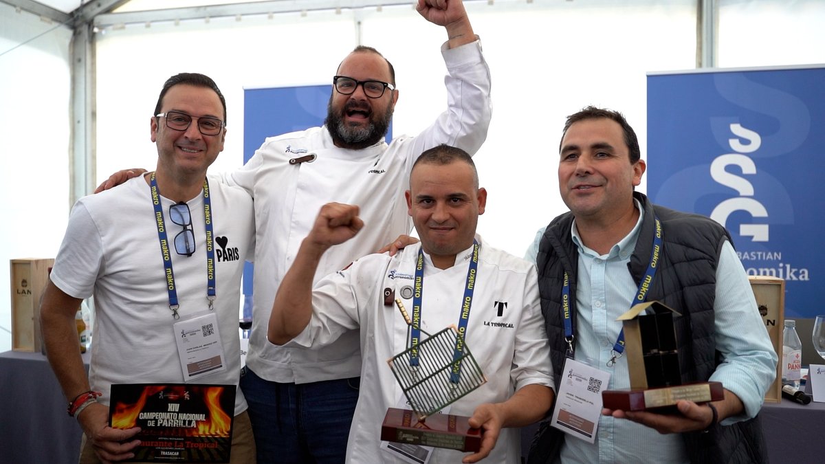 ¡¡¡BRAVO!!!  El @RteLaTropical (#LosAlcázares 📍) gana
el XIV Concurso Nacional de Parrilla de @ssgastronomika. 🥳 ¡Cómo nos alegramos! 😋 

#RegióndeMurcia #ssg23 #ssg25aniversario