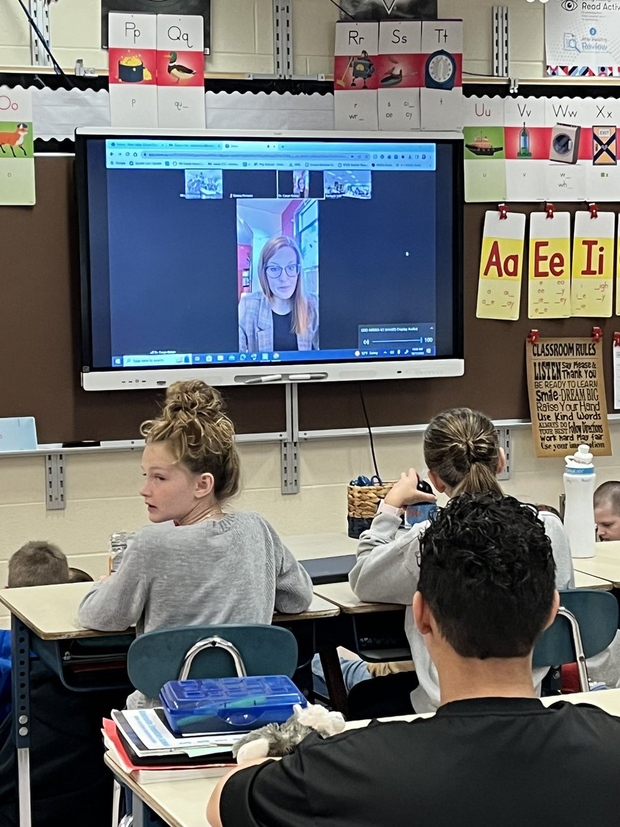 Thanks to Mrs. Firment, 5th grade students were able to meet with Dr. Caryn Greco from St. Vincent and learn about being an Opera Singer.