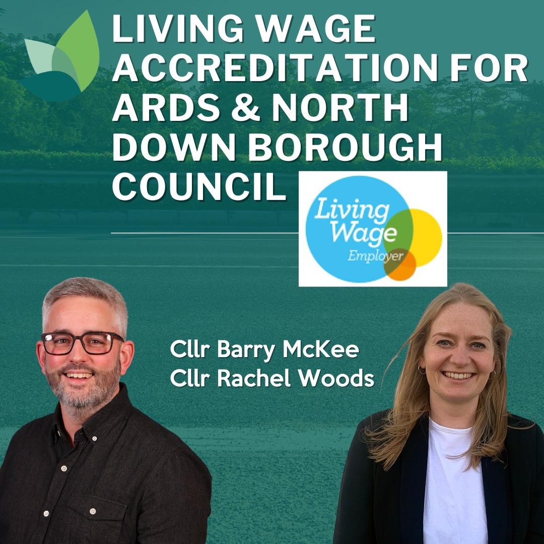 Green Party representatives Cllr Barry McKee and Cllr Rachel Woods have passed a motion calling for Ards & North Down Borough Council to explore becoming Living Wage, Living Hours & Living Pensions accredited with the Living Wage Foundation. Read more: greenpartyni.org/north_down_gre…