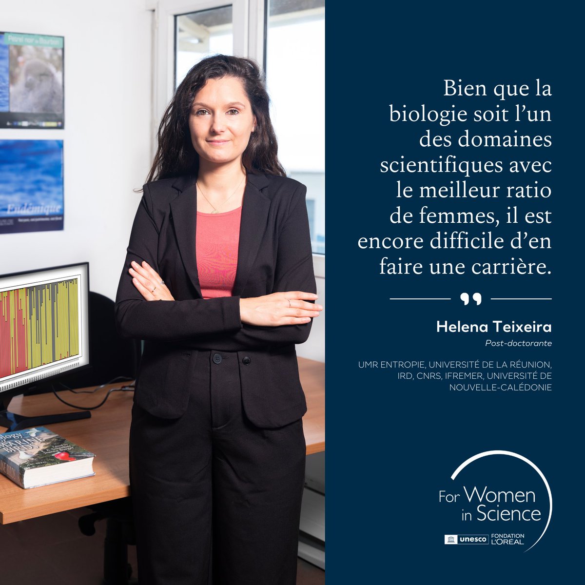 Marine_Science's tweet photo. Congratulations Helena Teixeira @Univ_Reunion on being awarded a 2023 @FondationLOreal @UNESCO #ForWomenInScience French Young Talents Award! An award highlighting the importance of the contributions of women in science #FemmesEnScience @4womeninscience #FWIS2023 #SeabirdScience https://t.co/wE0cJR9qwi