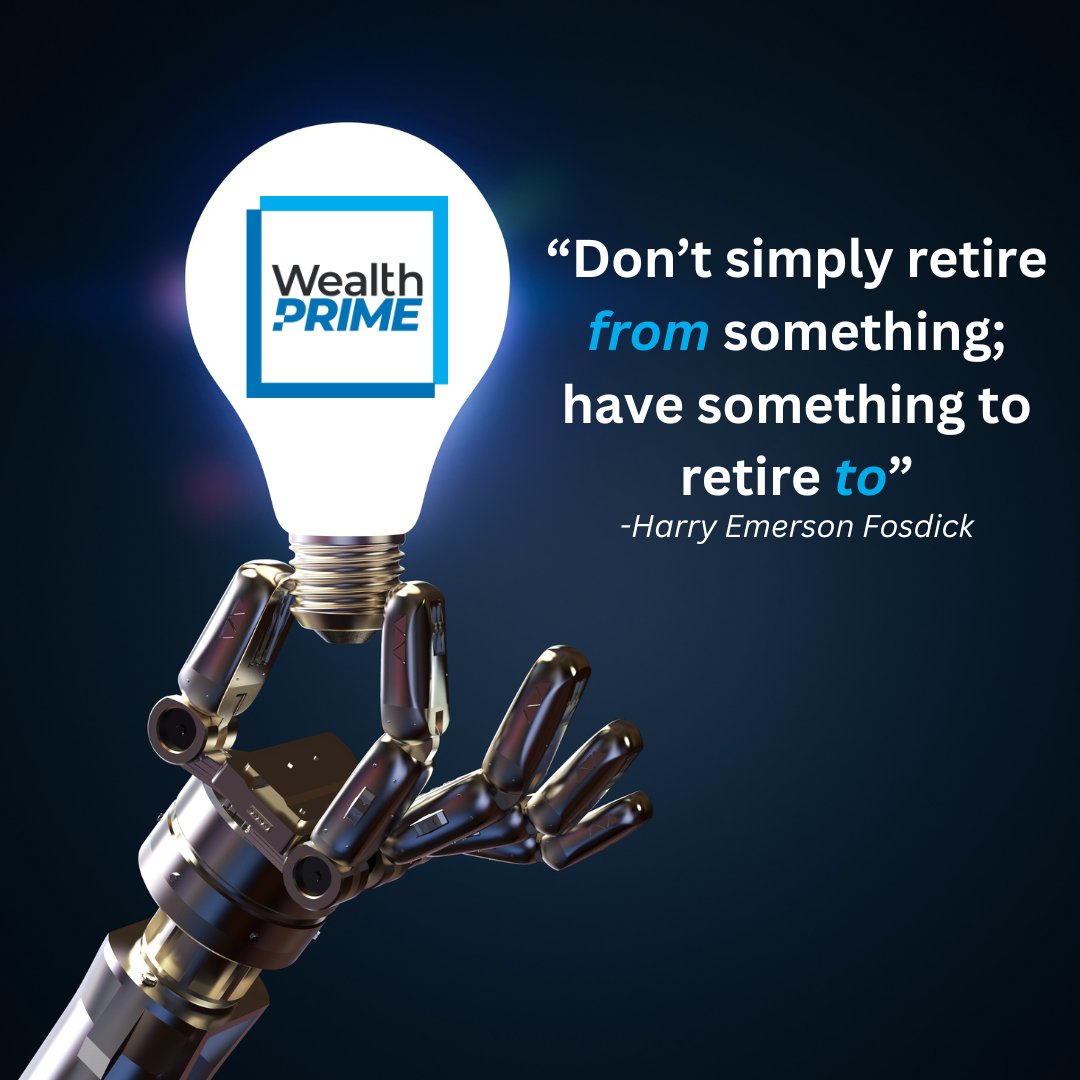 Your future can be bright with #WealthPRIME advanced tax mitigation strategies, and to ensure you have something to #retire to as well.

Schedule to talk to one of our advisors today! wealthprime.com

#retirement #401k #brightfuture #retiree #investinyourself