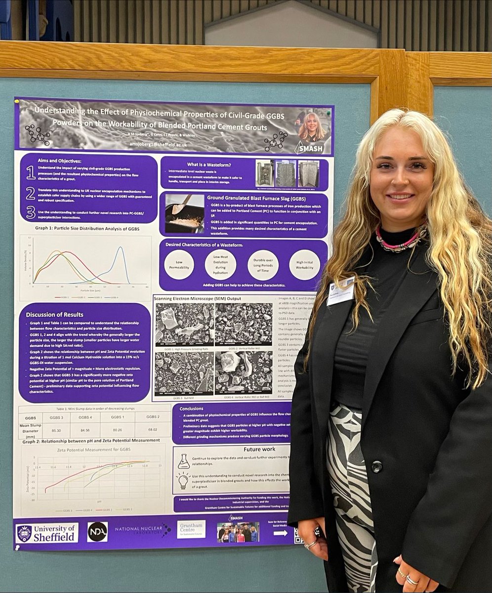 During the coffee break we had a poster session when our second year #GranthamScholars presented their PhD research which all relates to sustainability. There were some great posters presented across all different departments! <a href="/SmashUoS/">SMASH (Sustainable Materials @ Sheffield)</a> <a href="/Jake_Allcock/">Jake</a> <a href="/luthfi_fathan/">Muhammad Luthfi </a> <a href="/AvaCements/">Ava M Sjoberg</a>