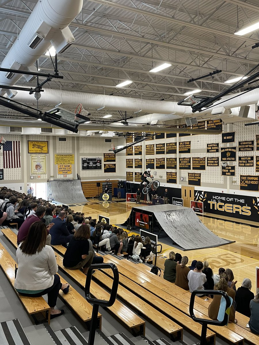 Awesome to have the #nohatetour here today! What an amazing show and message to our students!