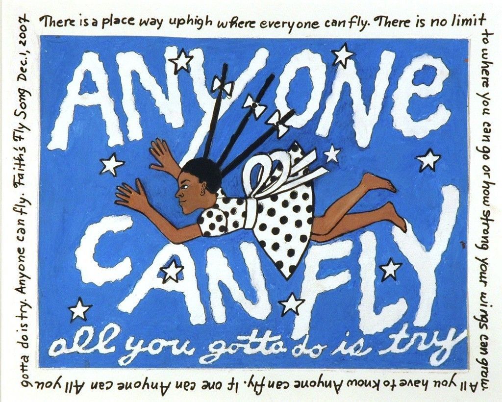ANYONE CAN FLY, ALL YOU GOTTA DO IS TRY, Faith Ringgold, 2007 #blackarthistory