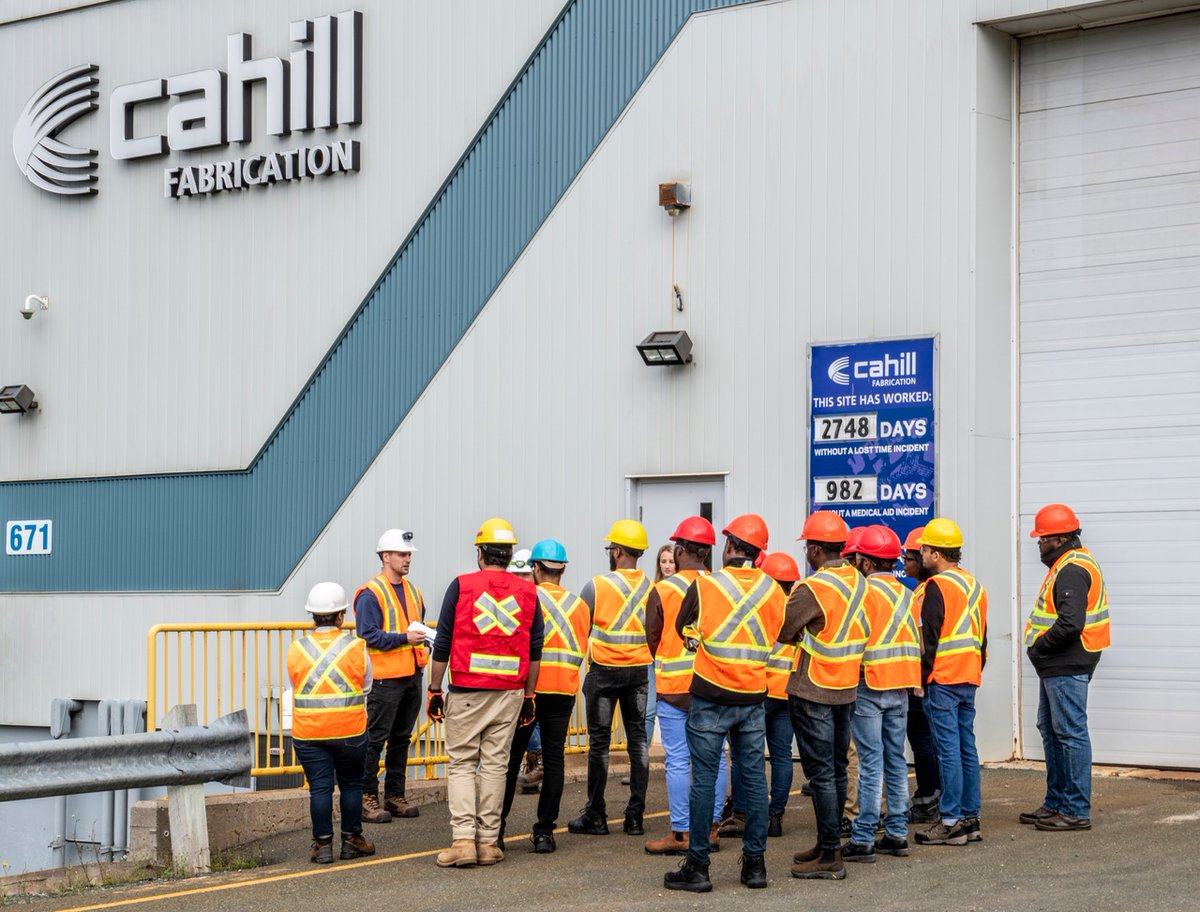 Last month, we had the pleasure of hosting the CIM-MetSoC MUN Student Chapter for tours of our fabrication facilities in NL.

These bright minds were able to learn about our fabrication division &amp; the capabilities that we have in sheet metal, pipe &amp; structural fabrication.