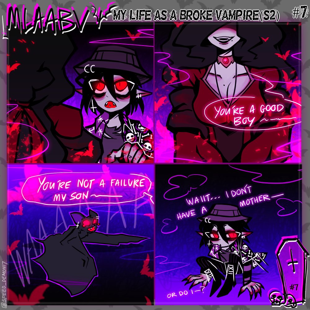 inkotal_'s tweet photo. S2[EP 7] JOE MAMA🦇✧･ﾟ: *✧･ﾟ:*

#MLAABV #MLAABV_Comic #Vampire #Bucket #ArtistOnTwitter #minicomic #BrokeVampire https://t.co/W8G3IQQd3J