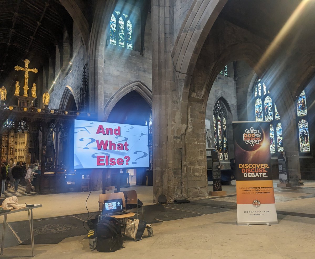 Great day with @GatBB_UK at @nclcathedral exploring #bigquestions about science and religion with young people from year 6 #sciencereligion @templeton_fdn