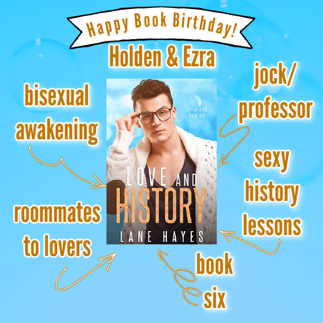 LaneHayes3's tweet photo. 🤍 HAPPY BOOK BIRTHDAY, HOLDEN & EZRA!
🤍 Have you read Love and History?
📚 https://t.co/aGq2aS0f4D
🎧 Also in audio narrated by Alexander Cendese!
#LaneHayes #ScriptClub #LoveAndHistory #HoldenAndEzra #MMRomance #MMRomanceAuthor #KindleUnlimited #KU #Audio #Audiobook https://t.co/tJdx1yOfRr