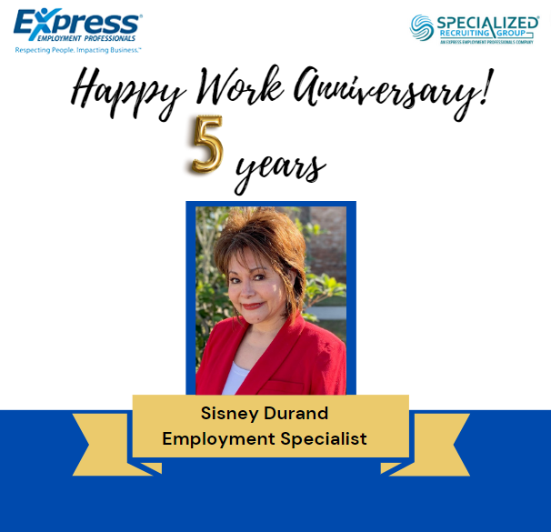 Go Sisney! 5 years!