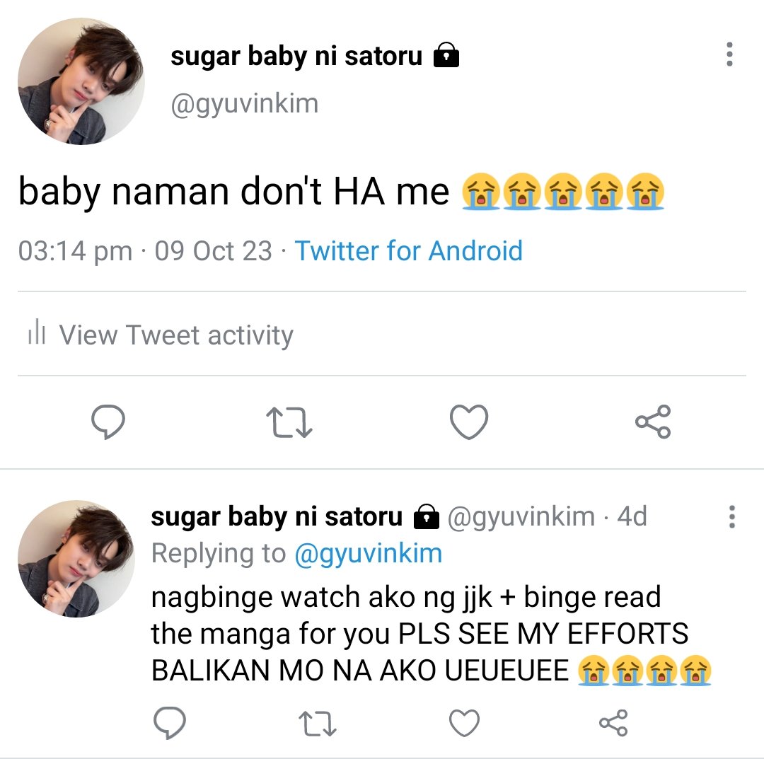 kikufukuz's tweet image. chapter 236,

a mini #gyuri / #shimkongz au wherein exes gv and rk were crying on the tl over a specific anime character