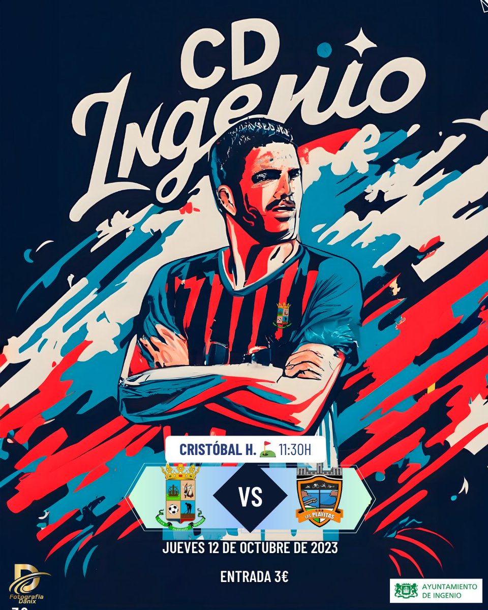 PARTIDAZO⚽️

Jueves 12 de Octubre 11:30. Viviremos un partidazo en nuestro campo Cristóbal Herrera. Se enfrenta nuestro primer equipo contra el CD Breñamen. Esperamos una victoria de los nuestros, todo nuestro apoyo a los jugadores!

Entrada 3€ 

#SeguirCreciendoCDIngenio 🔴🔵