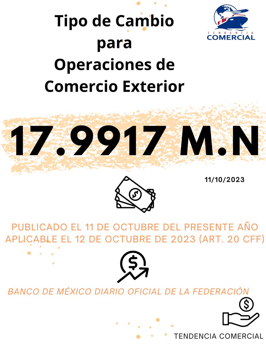#TipodeCambio #Dolar #BancodeMéxico #Octubre #TendenciaComercial