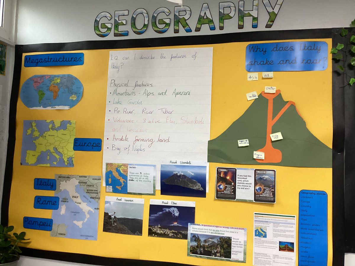 CloverfieldsSch's tweet photo. Our study of the volcanoes of Italy is going really well and our children enjoyed learning about active volcanoes culminating in creating Top Trumps cards! Super knowledge and developing an understanding of the human impact 😀 #cloverfieldsgeography https://t.co/bGb1zBjgih