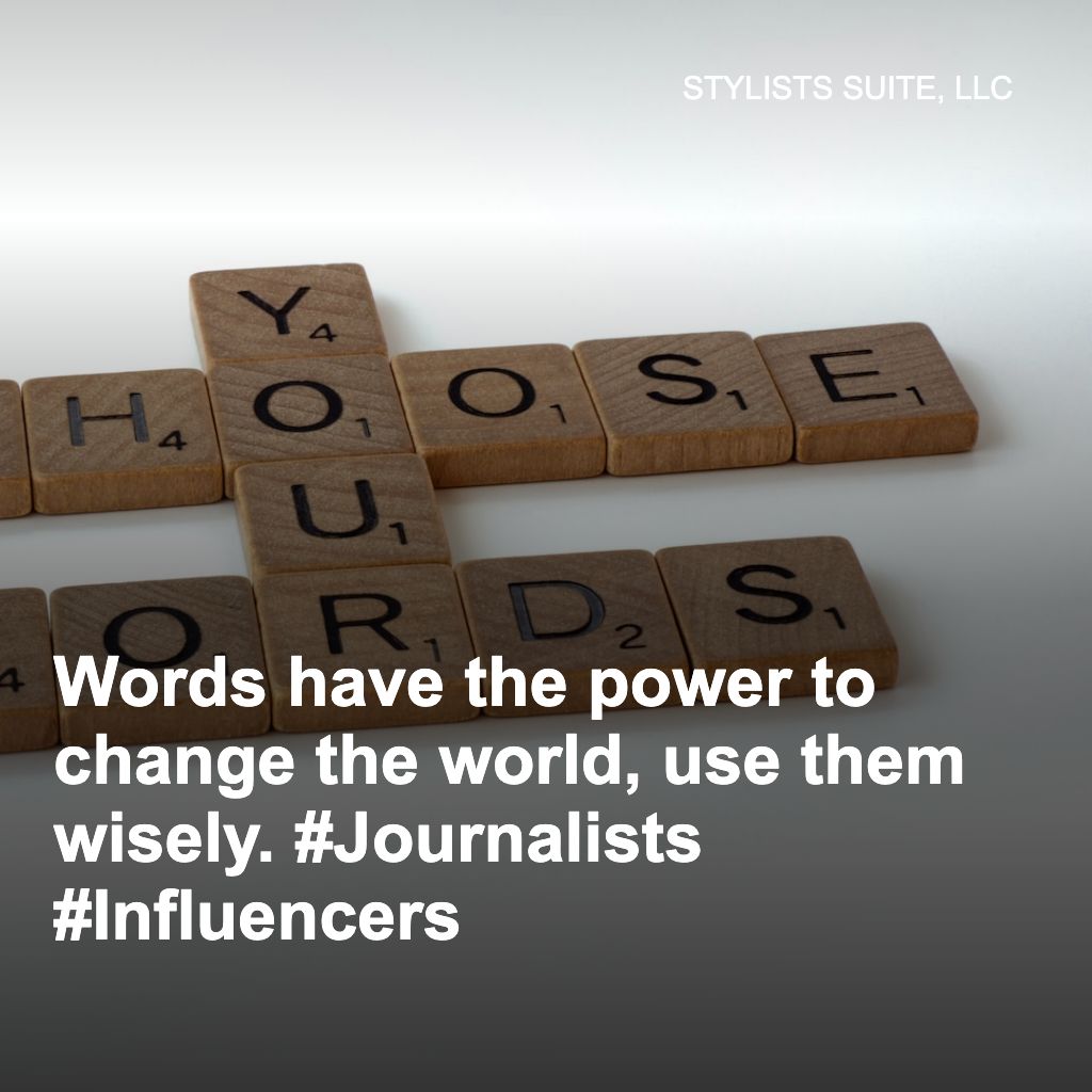 Did you know that journalists have the power to shape public opinion and bring about change? Use your words wisely and make a difference in the world! #Journalists #PowerOfWords #StylistsSuite