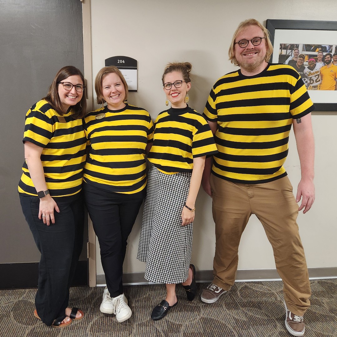 southernmissDSA's tweet photo. Where's Waldo? ๐ค On Wednesday, he was helping his friends at #HashtagLunchbag earn some team points! #SMTTT #USMhomecoming https://t.co/dxHfQ4CkLE
