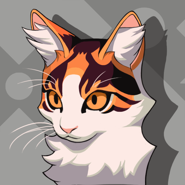 We've decided to name our cat Lottie, so I think its time to update the official D-Pad Studio portraits!