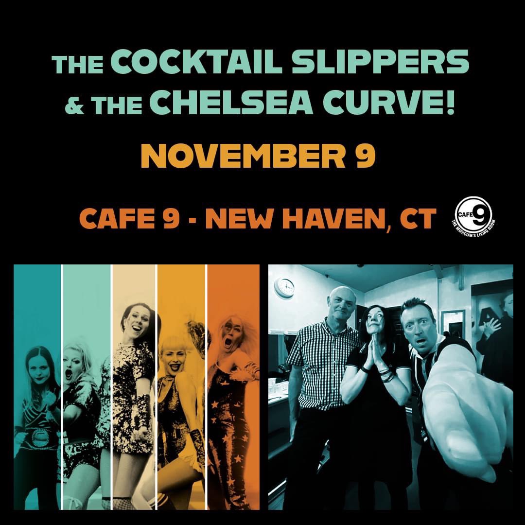 LOOKING AHEAD! The Cocktail Slippers from Oslo, Norway are coming to the US! We'll be rocking together at cafe nine, New Haven, CT November 9! HANG ONTO YOUR HAT! 💥❤🎯