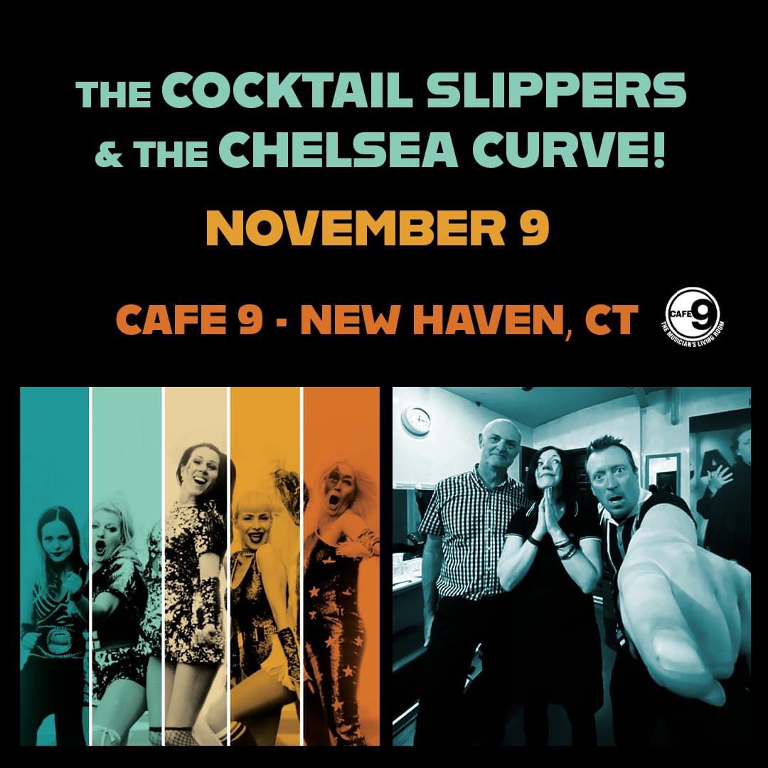 LOOKING AHEAD!  The Cocktail Slippers from Oslo, Norway are coming to the US! We'll be rocking together at cafe nine, New Haven, CT November 9! HANG ONTO YOUR HAT! 💥❤🎯