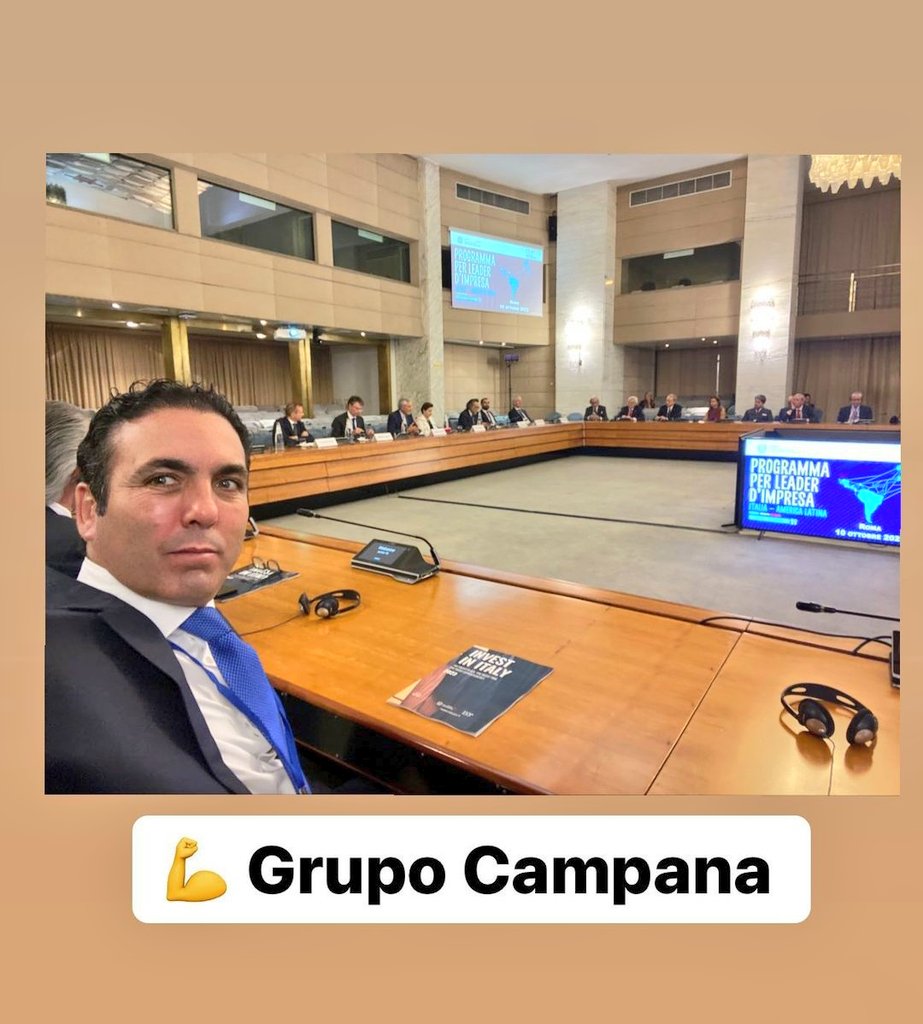 🇮🇹#ITALIA | Estoy participando en el Programa para Líderes de Empresas organizado por la Agencia de Comercio Italiana y el Gobierno de Italia. Desde Grupo Campana agradecemos por la invitación y la excelente oportunidad para aprender y aplicar todo el conocimiento en nuestro