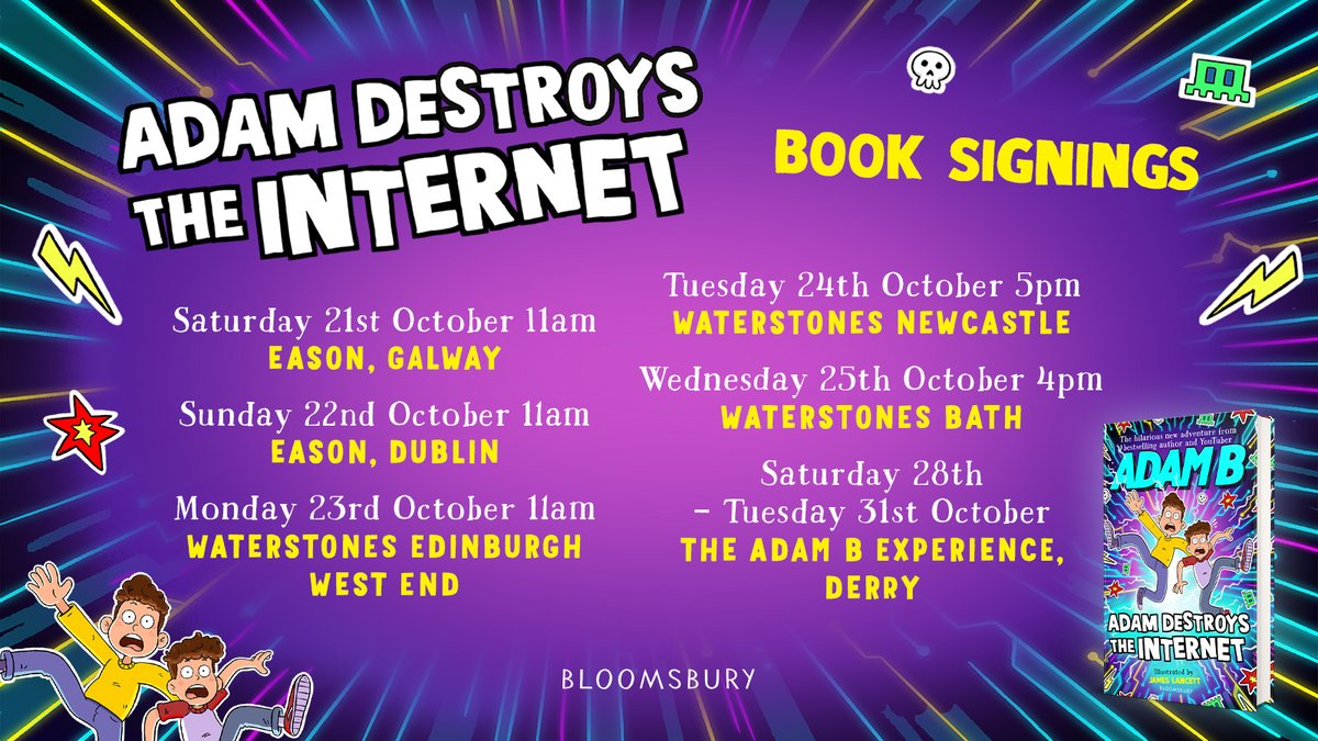 Did you hear the news? The one and only @Adam_byt is gonig on tour! And tickets are available NOW! First stop is Saturday 21st October at Easons Galway - get your tickets here: bit.ly/3QcSfXO