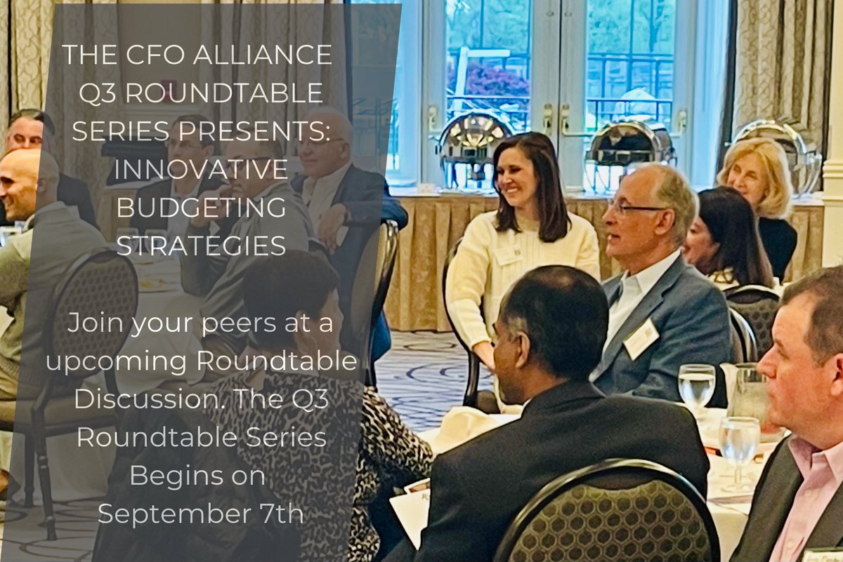 Time to access the key takeaways from The CFO Alliance Q3 roundtable series. Over 150 finance leaders have gathered with their peers to share insights and best practices for the 2024 budget and planning series. Access all the takeaways here: hubs.ly/Q024NR3w0