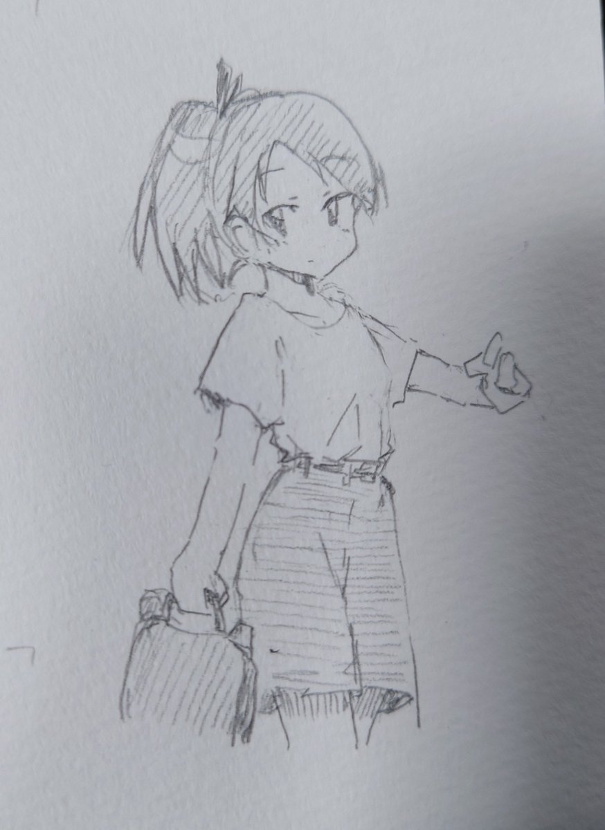 1コマ目に描いた敷波が思った以上に可愛く 
