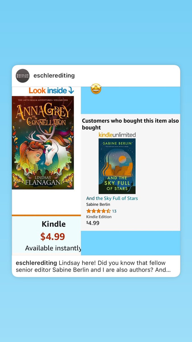 Did you know that senior editors <a href="/sabinewrites/">Sabine Berlin</a>  &amp; <a href="/LindsFlanagan/">Lindsay Flanagan 🦄</a> are also authors and others’ critique partners? Amazon so kindly put their books together as recommendations!  Do you have a trusted critique partner? #WritingCommmunity #authors #writers