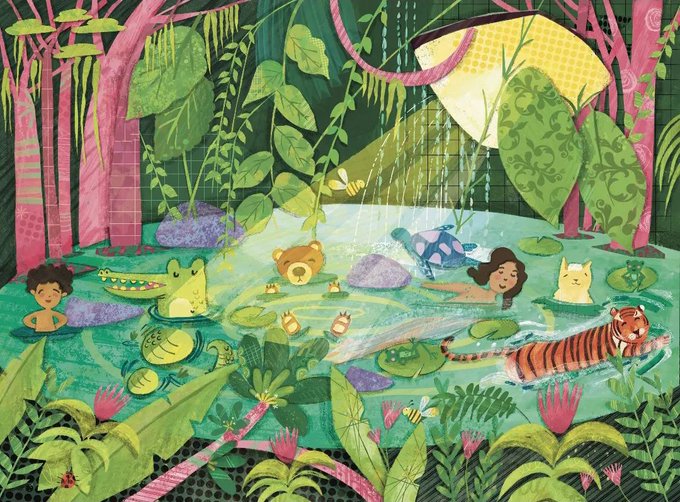 cheerylilcherry's tweet photo. It's #PortfolioDay! 
I'm Anushka, a south asian queer illustrator and visual artist. I enjoy drawing people, environments &amp; animals. Also looking for work opportunities &amp; art rep! I'd love to illustrate PBs, covers &amp; chapter books 🌿🌈

📬 bansalanushka111@gmail.com https://t.co/Asa20ZAXqS