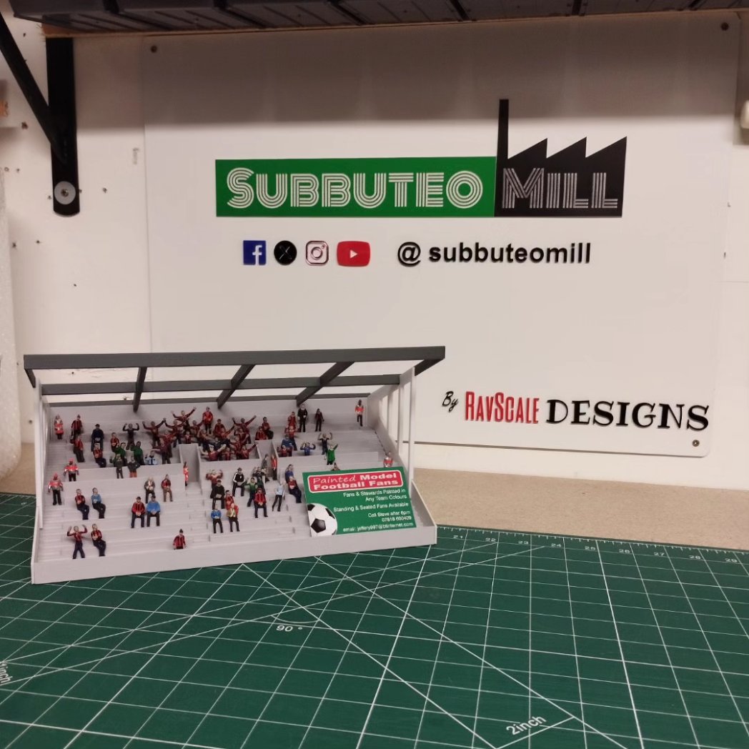 SubbuteoMill's tweet photo. Quick afternoon signage job before pub night! #subbuteostadium #lasercutting #3dprinting https://t.co/8EIhciAfSM