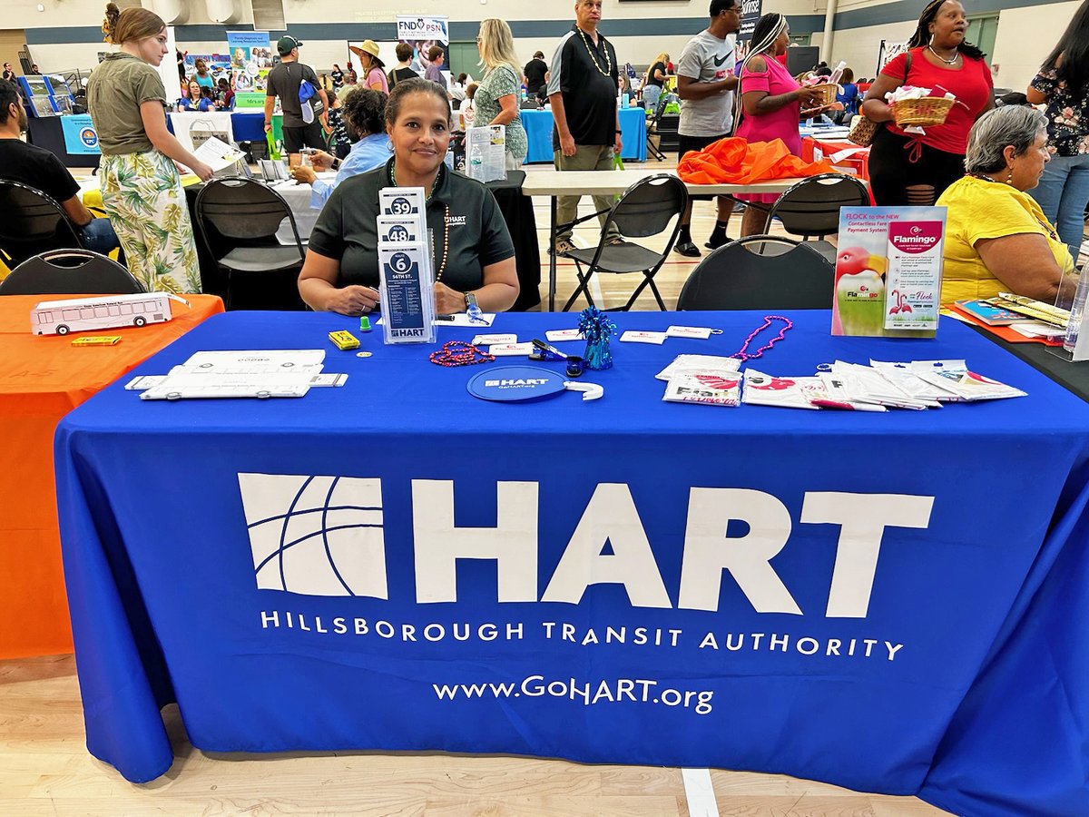 GoHART's tweet photo. HART staff always have a great time at the @HillsboroughFL's annual YES! Fair! The event provides disability awareness, education and resources.

Thanks to everyone who stopped by the HART table. #HARTForAll https://t.co/3Za8hyR3bQ
