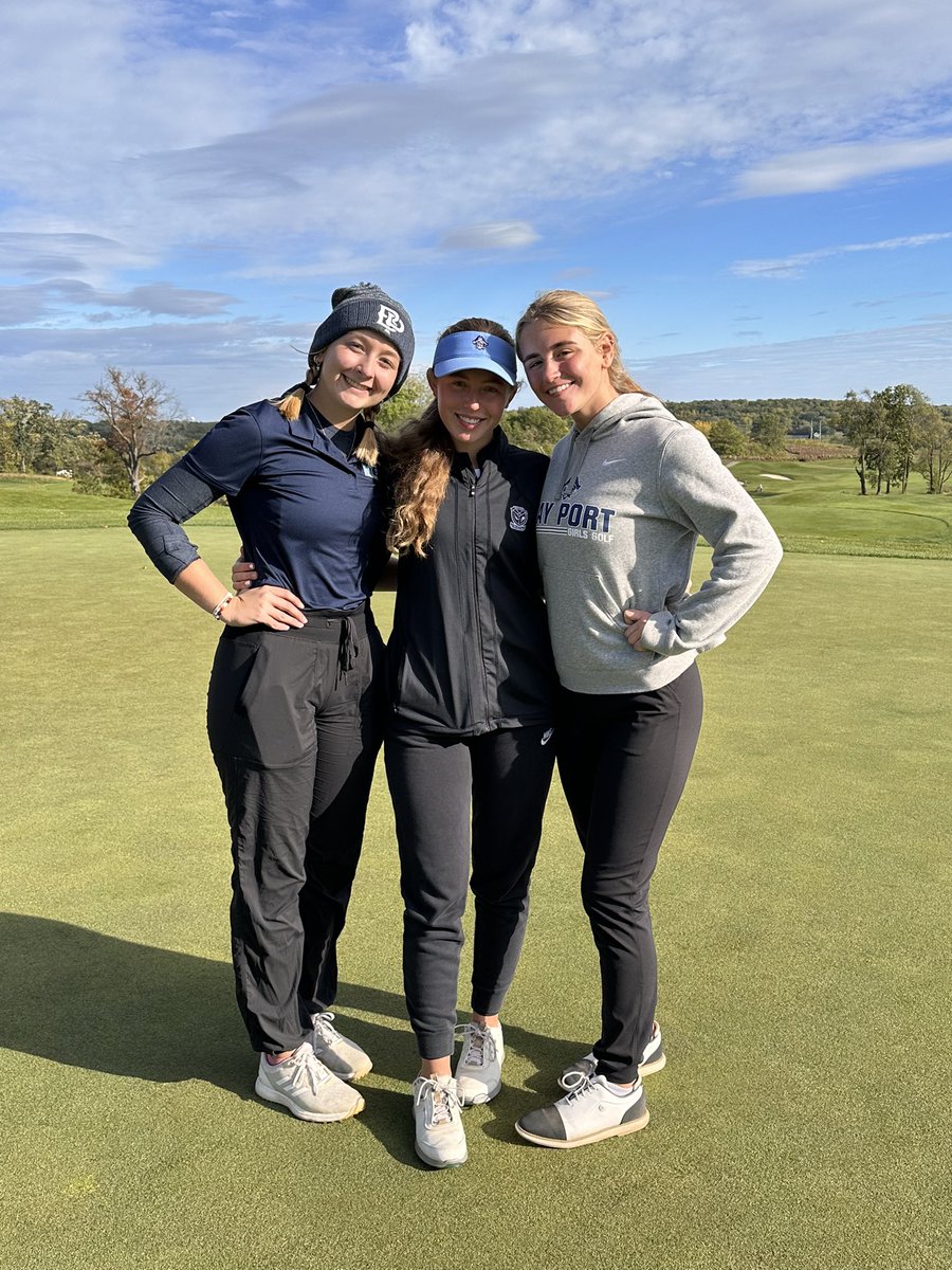 So proud of these <a href="/BayPortHS/">Bay Port High School</a> seniors for all that they have done for our program! It has been amazing getting to know them on and off the golf course. Great leaders that have great things ahead of them!
<a href="/adalynjgolf/">Adalyn Johnston</a> <a href="/AvaBeranek/">Ava Beranek</a> <a href="/chloestrunkk/">Chloe Strunk</a> 💙
