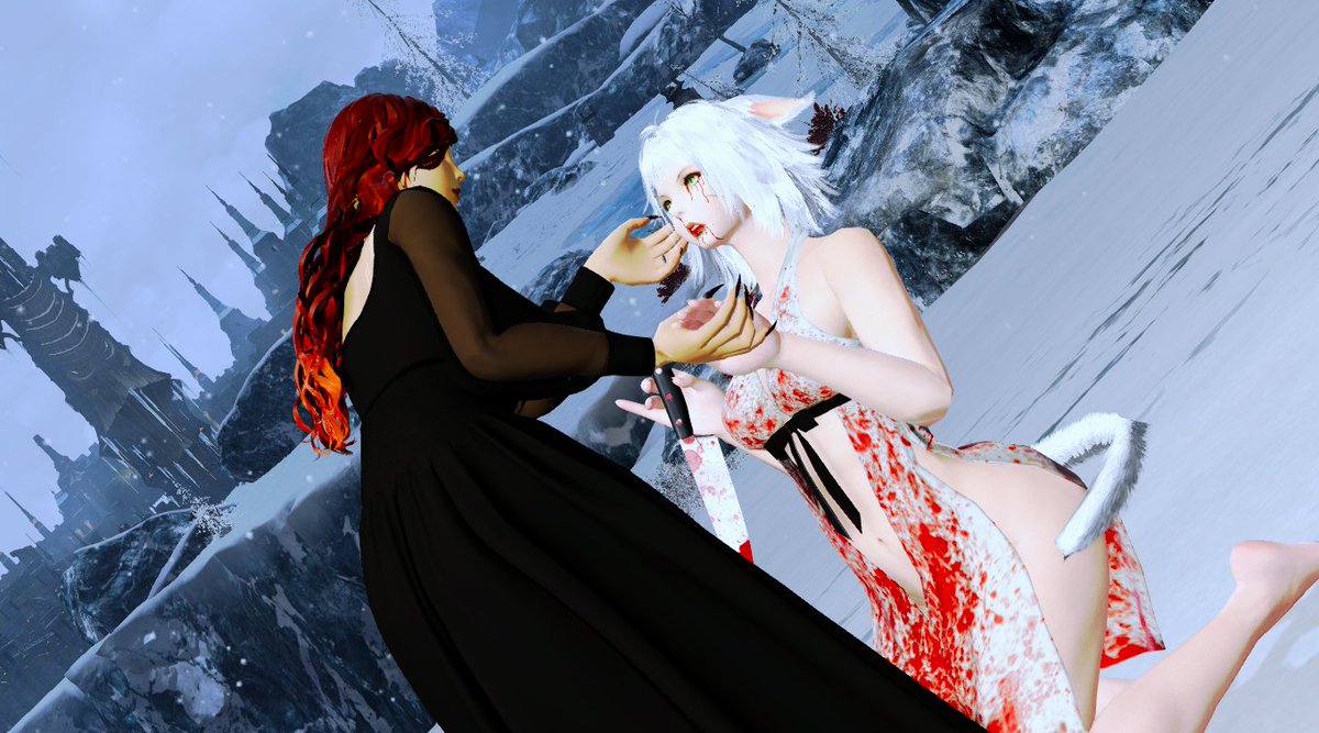 Mother, I need your help 
#gpose #blood #Ihavedonebad #momhelpme #naughtycat #motheranddaughter