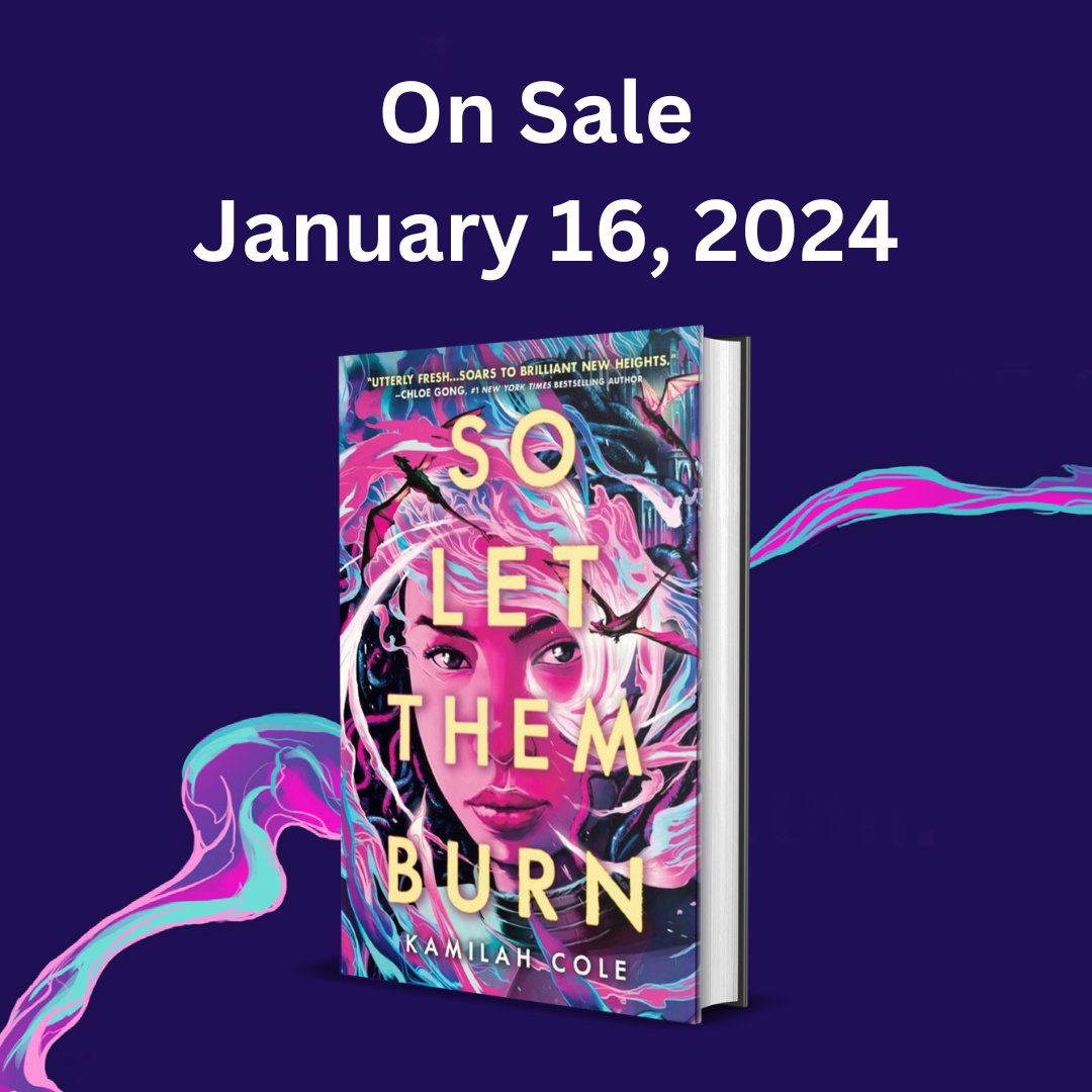 A holy child. A dutiful sister. A dragon's bond. A dark god's bargain. A world set on fire. SO LET THEM BURN comes out on January 16, 2024, but you can preorder it now! linktr.ee/kamilahcole