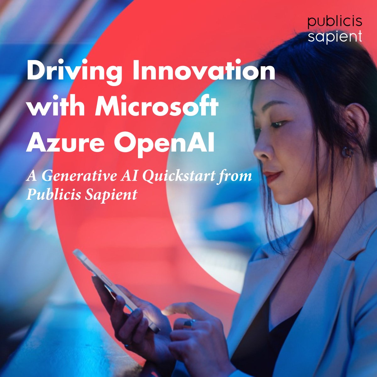 Driving innovation with @Microsoft Azure OpenAI. 🚀 Explore how we can spot the opportunity, test and learn, and scale your success in our new Generative AI Quickstart Workshop: bit.ly/46nFgs8 #Azure #MicrosoftPartner #GenerativeAI