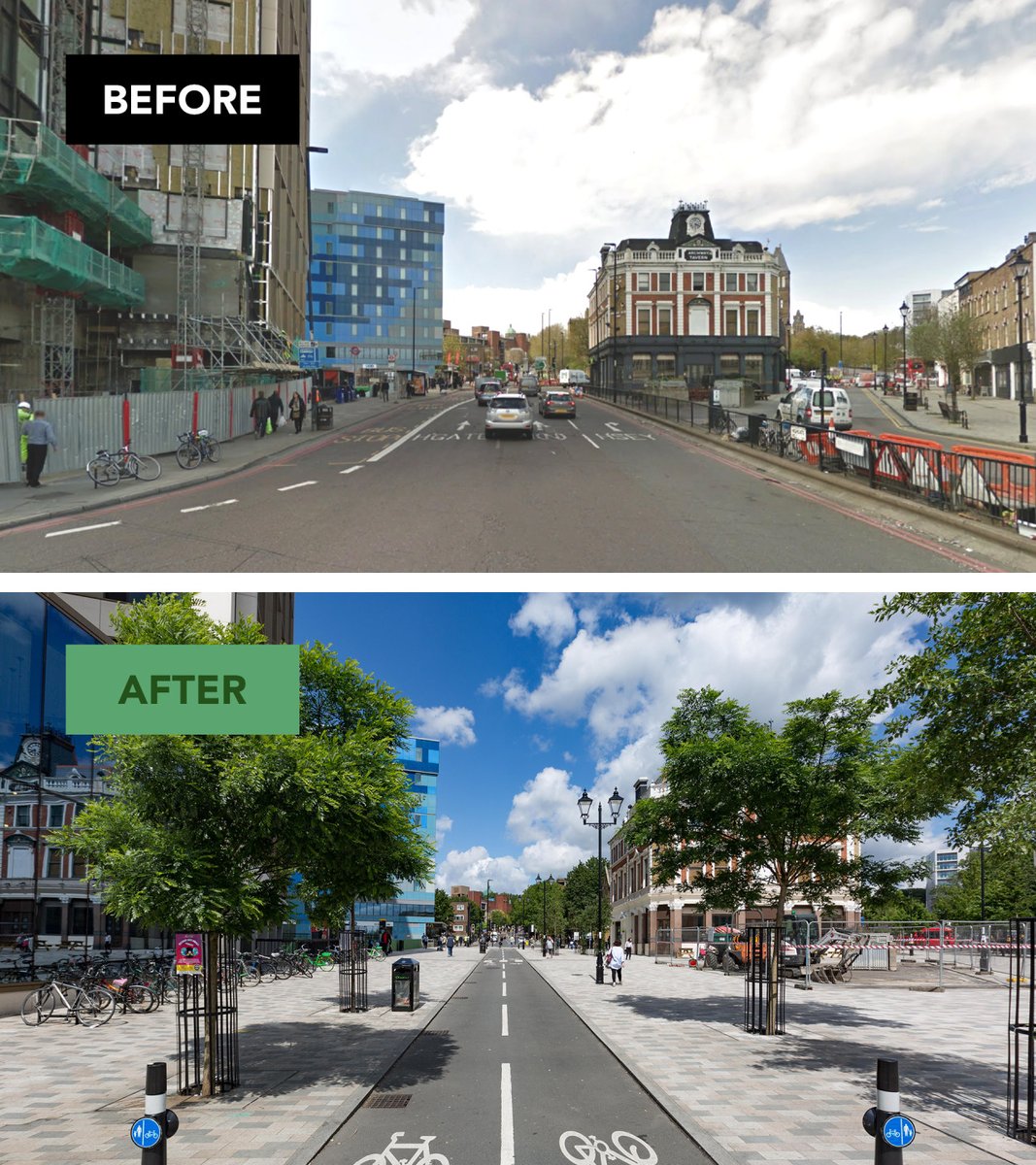 GreenBlueUrban's tweet image. This transformation required removing some established trees, making it crucial to ensure the success of new tree plantings. GreenBlue Urban partnered with Transport for London and Gavigan Paving to meet the ... bit.ly/3Fepm7g

#RootSpace #WOWWednesday #UrbanTreePlanting