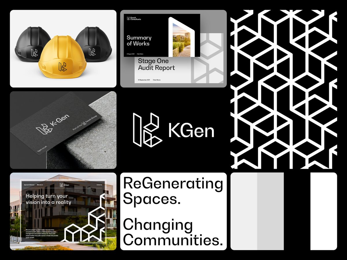 nephewdesign's tweet photo. KGen — Regenerating Spaces.

The process of urban planning is long and complicated. Reinvigorating an aging university or planning the build of a brand new garden town is hard and fraught with hazards at every step. @kgenltd supports every step of the process from planning, procurement, and construction to legal and facilities management.

The logomark - an abstract 'K' letterform - is inspired by KGen's ability to combine every part of the transformative process. Segmented into six disparate pieces that interact with each other to form a 'greater-than-the-sum-of-its-parts' whole.

Full story: Coming soon on https://t.co/Habyzn2DWD
