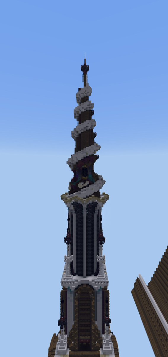 Endless_Candy's tweet photo. Most fun I’ve had in a while. Still a WIP, but I thought it was pretty enough to share. Soooo excited to do the flying buttresses 🫦 
#minecraft #minecraft建築コミュ https://t.co/cqvRjuXAYQ