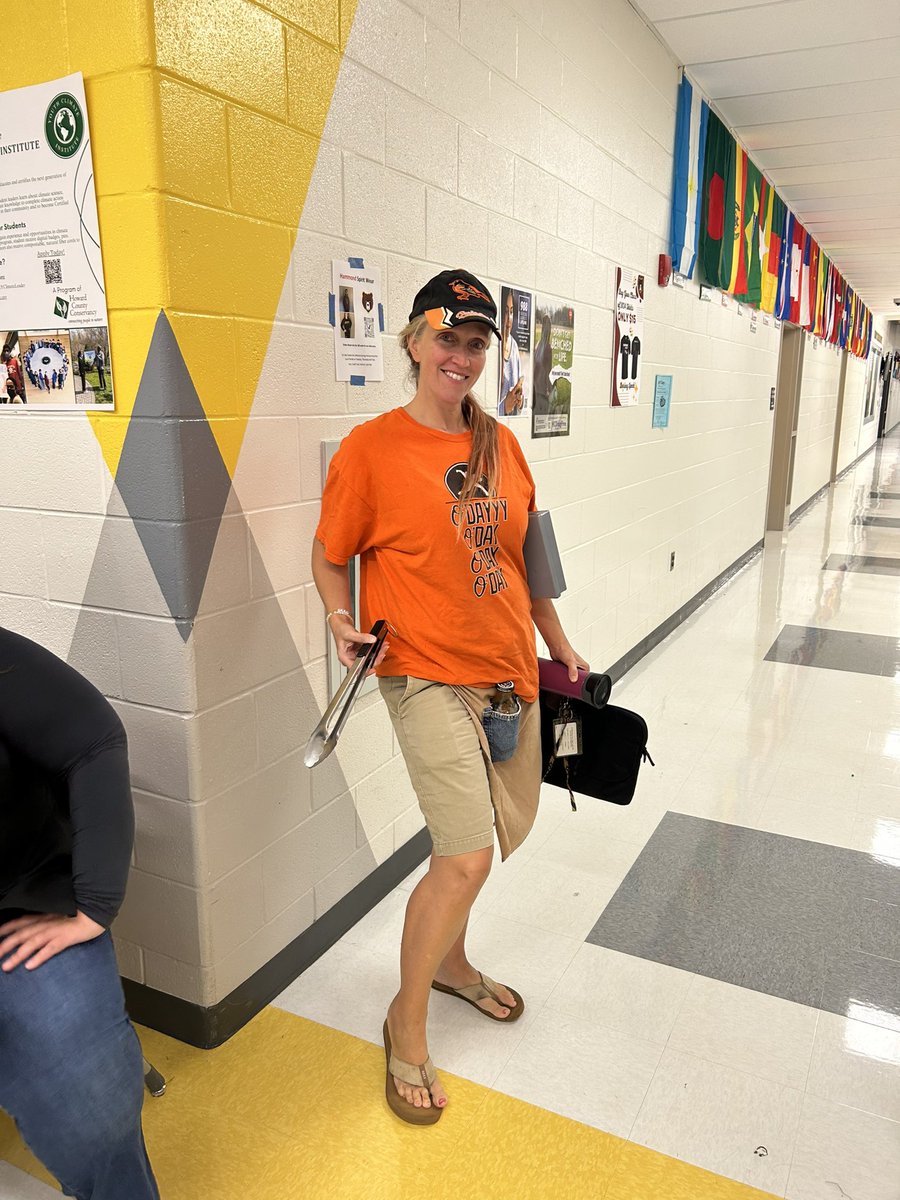 teachers showin out for soccer moms vs bbq dads day!