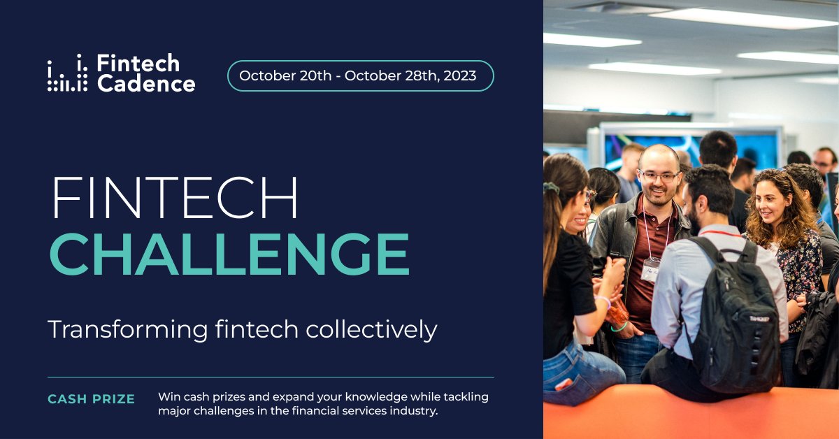 2023 #FintechChallenge is only a week away! 🚀
This one-week program is open to participants from all backgrounds. For comprehensive details, visit our page: fintechcadence.com/formathon/
Join us for an opportunity to tackle  challenges in the financial industry.