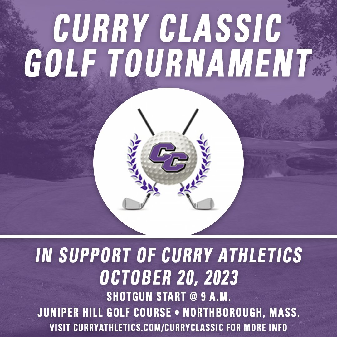 CALLING ALL COLONELS!!! Come and support Curry Athletics at the Curry Classic Golf Tournament! 

Spots are filling up, sign up today at curryathletics.com/curryclassic to reserve your tee time! #BleedPurple