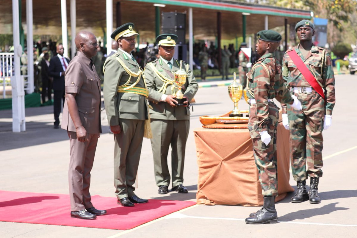FOREST RANGERS GRADUATE His Excellency President William Ruto has today presided over the biggest passout parade for forest rangers in a colourful ceremony held at the NYS Training College in Gilgil where they have been undergoing paramilitary training for the last six months.