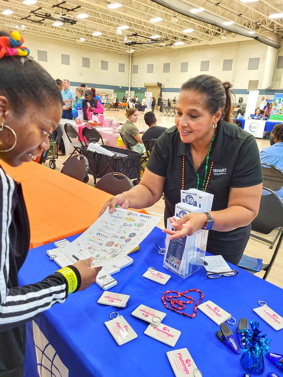 GoHART's tweet photo. HART staff always have a great time at the @HillsboroughFL's annual YES! Fair! The event provides disability awareness, education and resources.

Thanks to everyone who stopped by the HART table. #HARTForAll https://t.co/3Za8hyR3bQ