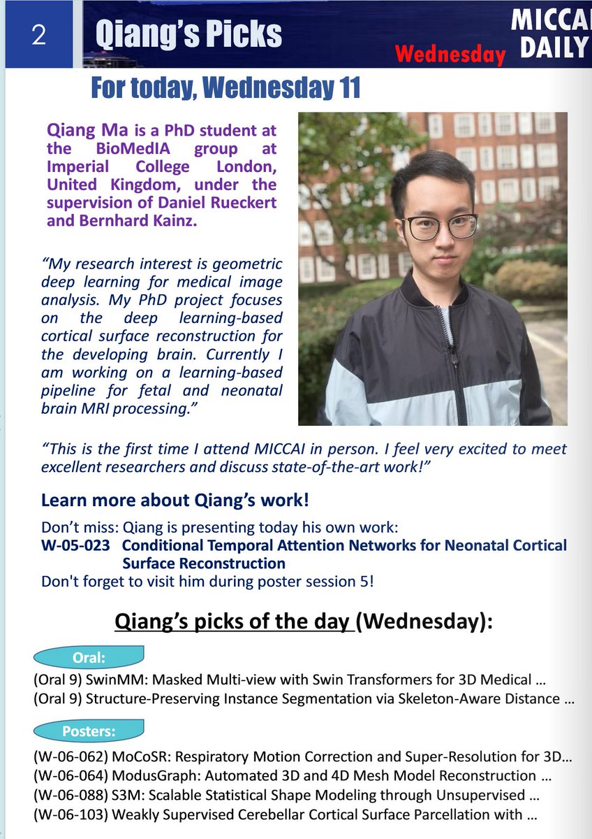 BioMedIA Imperial (@biomediaicl) on Twitter photo On page 2 of <a href="/RSIPvision/">RSIP Vision</a> today #MICCAI2023 <a href="/BioMedIAICL/">BioMedIA Imperial</a> student <a href="/QiangMa_/">Qiang Ma</a> rsipvision.com/MICCAI2023-Wed… with <a href="/DanielRueckert/">Daniel Rueckert</a> and <a href="/BernhardKainz1/">Bernhard Kainz</a> On page 2 of <a href="/RSIPvision/">RSIP Vision</a> today #MICCAI2023 <a href="/BioMedIAICL/">BioMedIA Imperial</a> student <a href="/QiangMa_/">Qiang Ma</a> rsipvision.com/MICCAI2023-Wed… with <a href="/DanielRueckert/">Daniel Rueckert</a> and <a href="/BernhardKainz1/">Bernhard Kainz</a>
