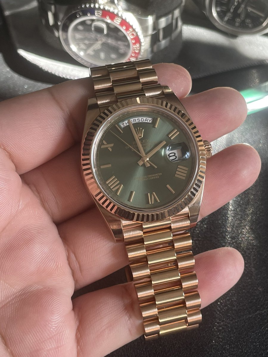 🚨 Deal of the day 🚨 Rolex Day-Date Olive Dial Box & Papers Only $45,500 Pickup from NYC Wire / Crypto accepted at no additional cost